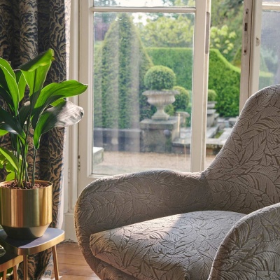 Clarke & Clarke Lumino Fabric in Kingfisher